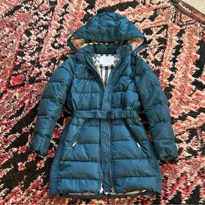 Burberry Children Catherine Puffer Coat with Bow Detail 14Y